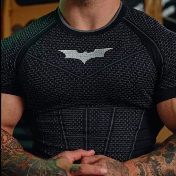NWT - YoungLA x Batman Compression Tee #4259 — Black, Size Small - Picture 4 of 13